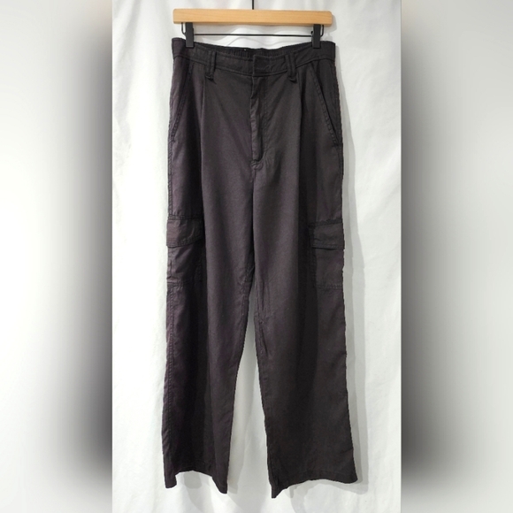 Hunter & Brown Women's Cargo Pant Size Large Dark Brown Straight Leg Gorpcore‎ - Picture 1 of 7
